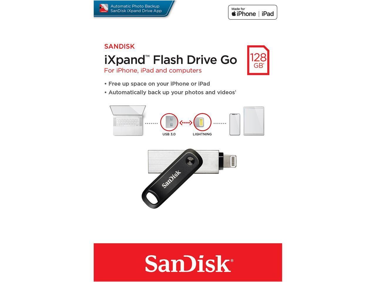SanDisk iXpand Flash Drive Go for iPhone, iPad, and computers