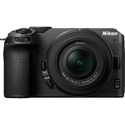 Nikon Z30 Mirrorless Camera with NIKKOR Z DX 16-50mm f/3.5-6.3 VR Lens