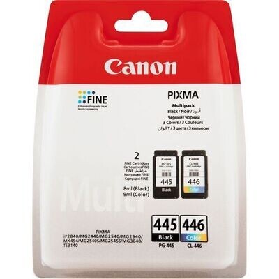 Canon Pixma Multi-Pack PG-445 Black PG-446 Ink