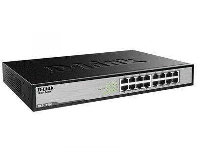 D-Link 16-Port 10/100Mbps Unmanaged Ethernet Switch