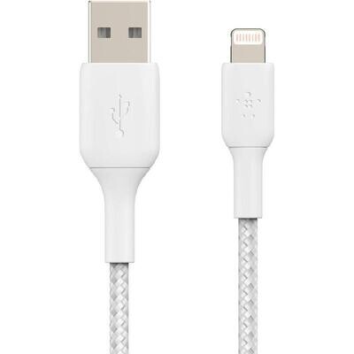 Belkin BoostCharge Braided Lightning To USB-A Cable, 1M/3.3Ft