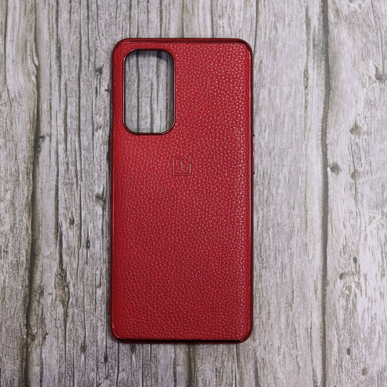 OnePlus 9 Leather Case, Color: Red