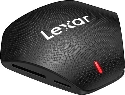 Lexar Professional Multi-Card 3-in-1 USB 3.1 Reader, Supports SD, microSD and CF Cards
