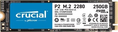 Crucial P2 NVMe PCIe 2280 M.2 SSD Up to 2400MB/s