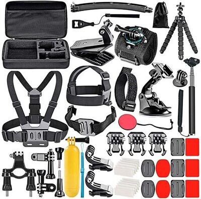 PhatCat 50-IN-1 Versatile Kit for Action Cameras