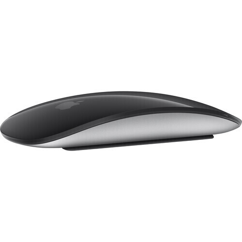 Apple Magic Mouse Multi-Touch Surface With USB-C Lightning Cable, Color: Black
