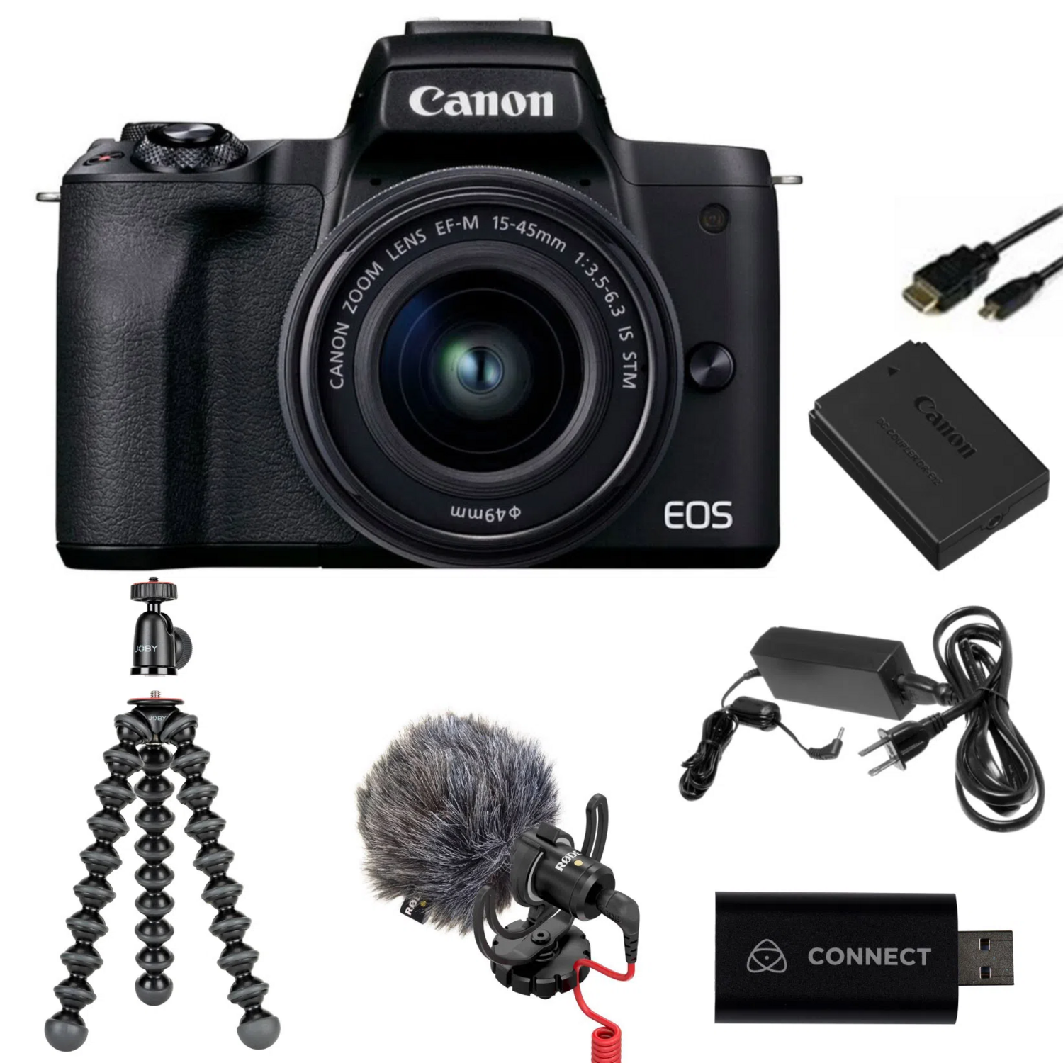 Canon EOS M50 Mark II Premium Streaming Kit