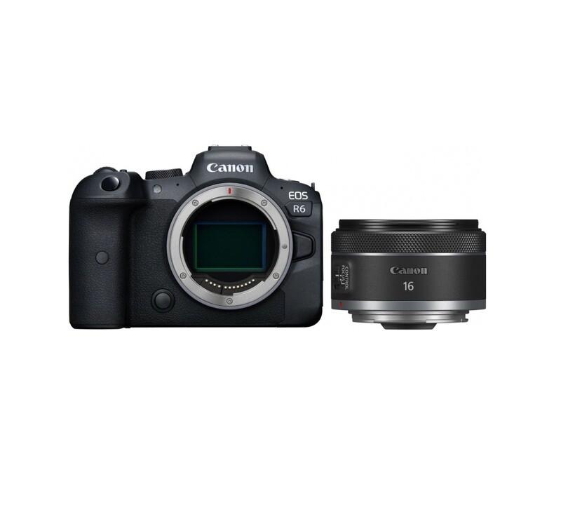 Canon EOS R6 Mirrorless Camera body only with RF 16mm f/2.8 STM Lens