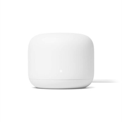 Google Nest WiFi Router 1-Pack Snow Dual-Band Mesh Network Up to 2200Sft