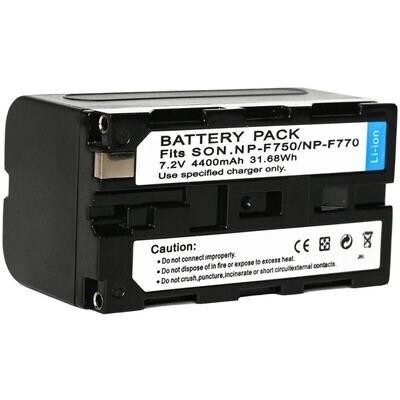 NiceFoto NP-F770/F750 Li-ion Battery Pack 7.2V 4400mAh 31.68Wh