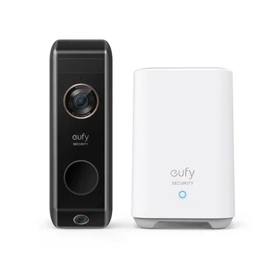 Anker Eufy Security Battery Powered 2K FullHD Dual Camera Video Door Bell with HomeBase E8213G11