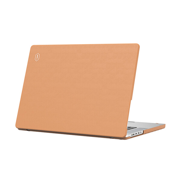 Wiwu Leather Shield Case for 14-Inch MacBook Pro A2442 Brown