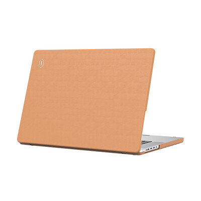 Wiwu Leather Shield Case for 16-Inch MacBook Pro A2485 Brown