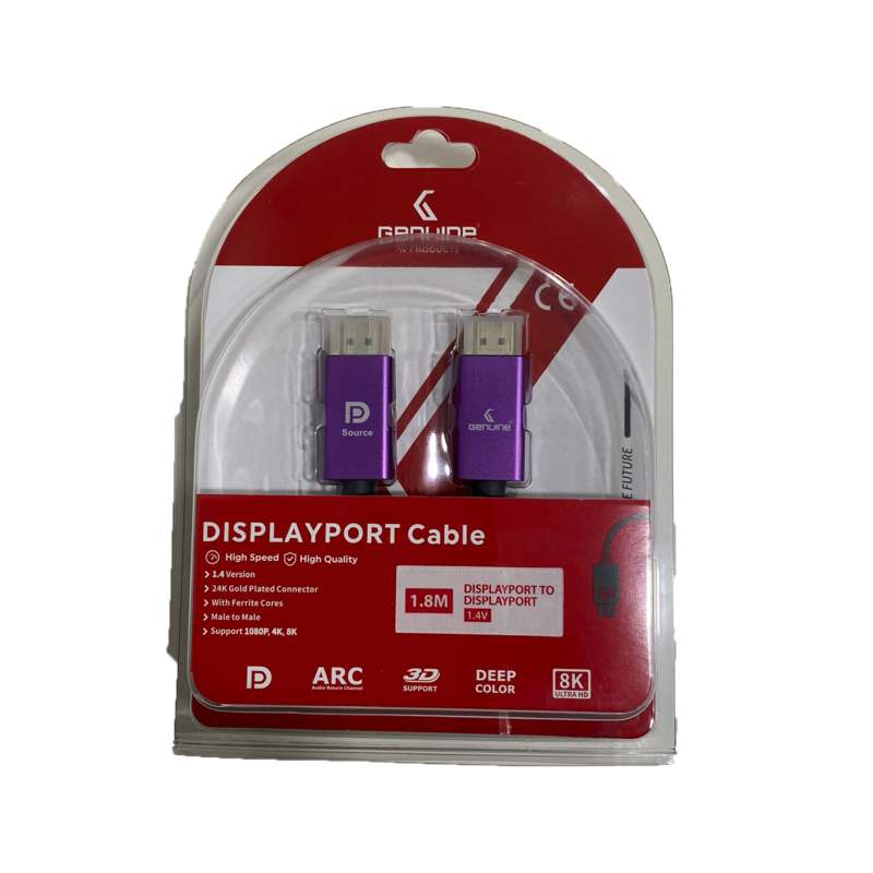 Genuine 1.4V 8K Display Port Cable (6FT 1.8m)