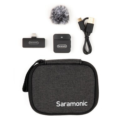 Saramonic Blink100 B5 Compact Digital Wireless Clip-On Microphone System with USB-C Connector (2.4 GHz)