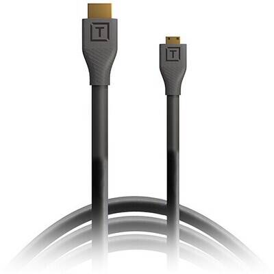 Tether Tools TetherPro Micro-HDMI to HDMI Cable with Ethernet (Black, 15&#39;)