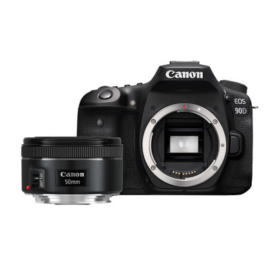 Canon EOS 90D Body with 50mm f/1.8 Lens