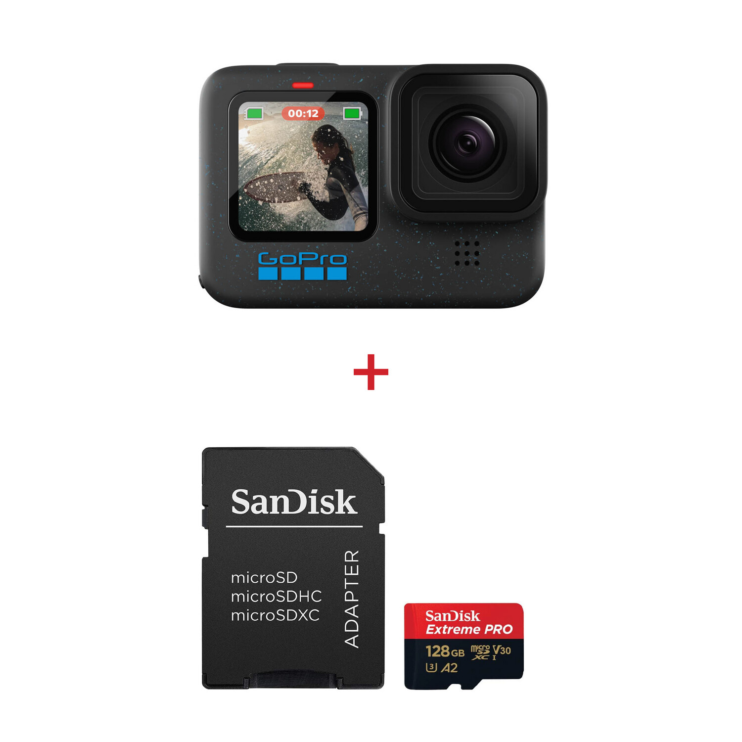 GoPro HERO 12 Black with SanDisk 128GB MicroSD Card
