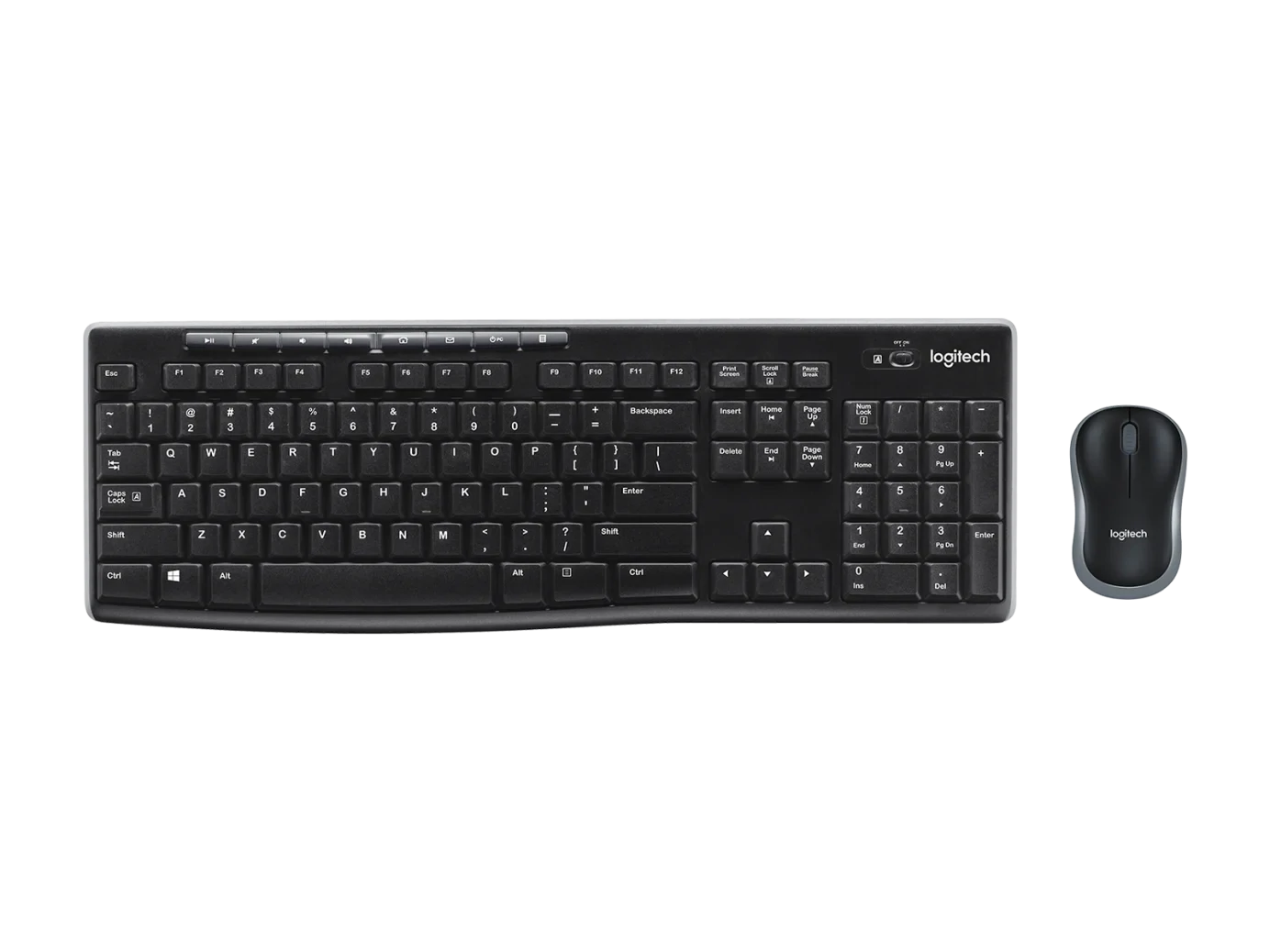 Logitech MK270 Keyboard &amp; Mouse Full-size Wireless Combo