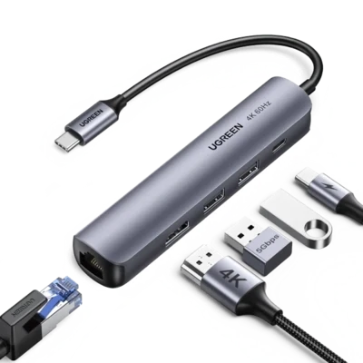 UGreen 5-in-1 Multifunction Adapter with Ethernet
