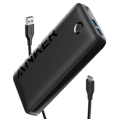 Anker 335 20000mAh 22.5w Fast Charging Power Bank With Built-in USB-C Cable 2USB-C &amp; USB-A
