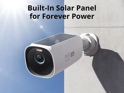 Anker S330 4Pc 4+1 Kit EufyCam 3 4k Wire Free Security Camera Kit with 365Days Battery Plus Constant Solar Charging