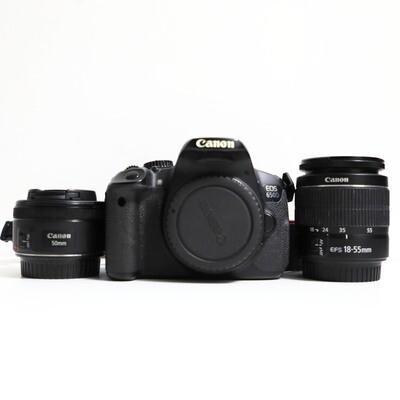 USED Canon EOS 650D with 18-55mm lens + 50mm 1.8 STM Lens