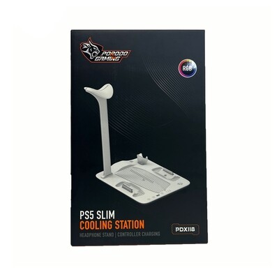 Porodo Gaming PS5 Slim RGB Cooling Station