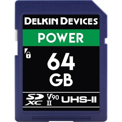 Delkin Devices 64GB 300MB/s POWER UHS-II SDXC Memory Card