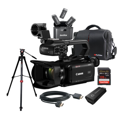 Canon XA60B Professional UHD 4K Camcorder  with  Canon HDU-4 Handle Bundle Offer