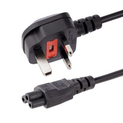 Laptop C5 To UK 3-Pin Power Cord Cable 1 Meter