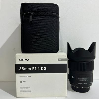 USED Sigma 35mm f/1.4 DG HSM Art Lens for Nikon F