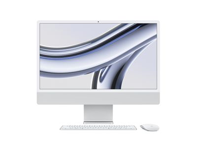 Apple iMac 24-inch (2013) - Apple M3 chip with 8‑core CPU, 10‑core GPU, 16‑core Neural Engine, 1TB SSD, 24GB Memory, English/Arabic Keyboard - Silver