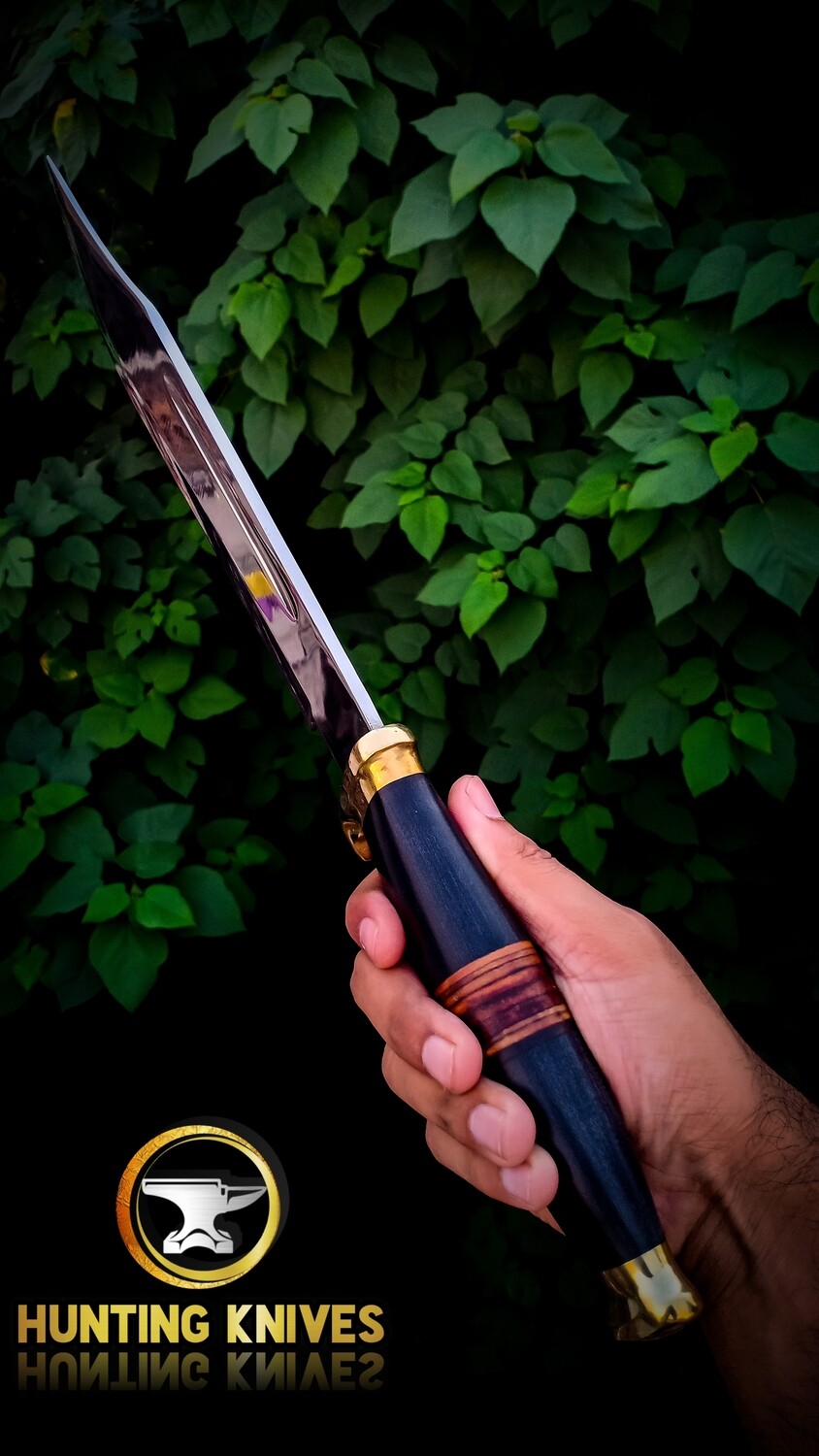 18&quot; Custom Handmade Crocodile Dundee Big Foot Bowie knife for Survival, Camping, Hunting, Fishing, Kitchen and All outdoor activities