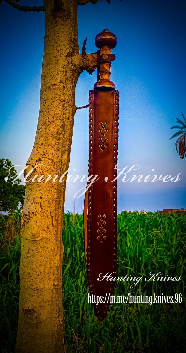 Roman Gladius Sword 32&quot; Custom Handmade Damascus Steel Roman Gladius Sword In Roman Legions With Unique Wooden Box And SPQR Logo On the Top,