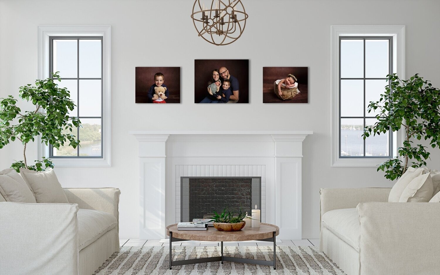 Medium and small trio gallery collection