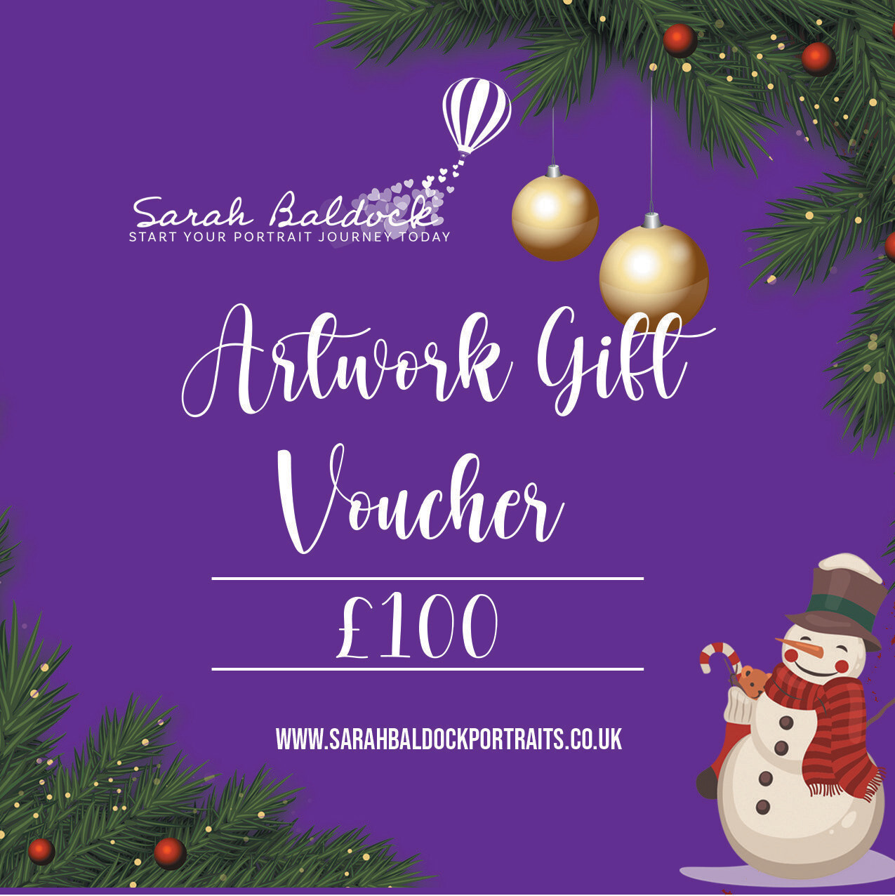 Artwork gift voucher £100