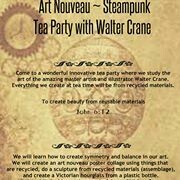 Victorian Art Steampunk Tea Party with 
Stephen Crane - Live Zoom Tea Party