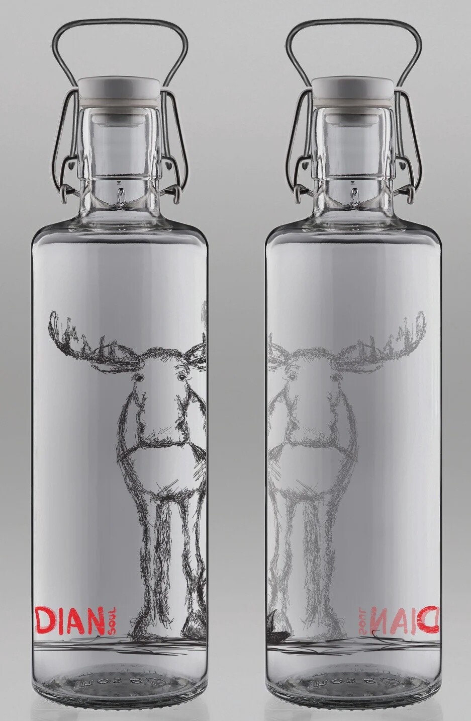 Soulbottle Water Bottle, Style: Canadian Moose