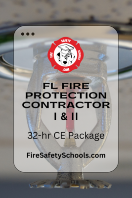 32-hr CE: FL Fire Protection (Sprinkler) Contractor I&amp;II