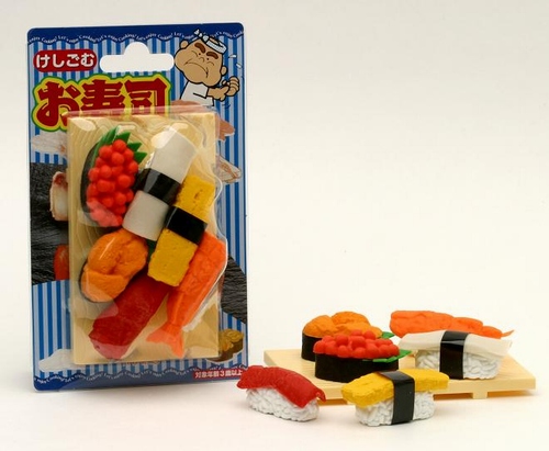 SUSHI ERASER CARD SET