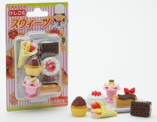 CAKE ERASER CARD SET