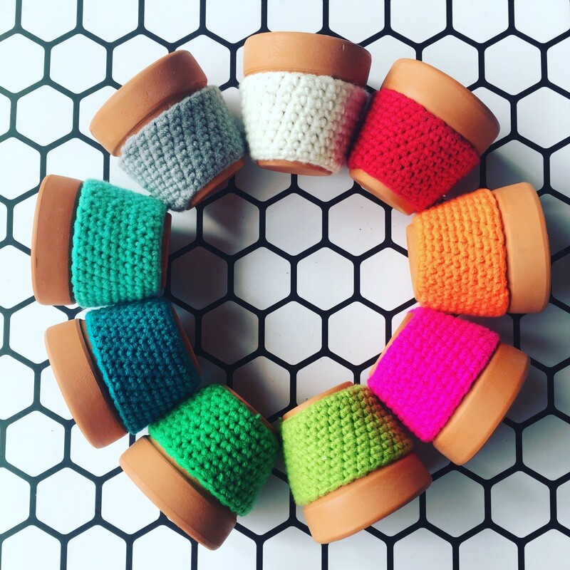 Maceta mini con funda