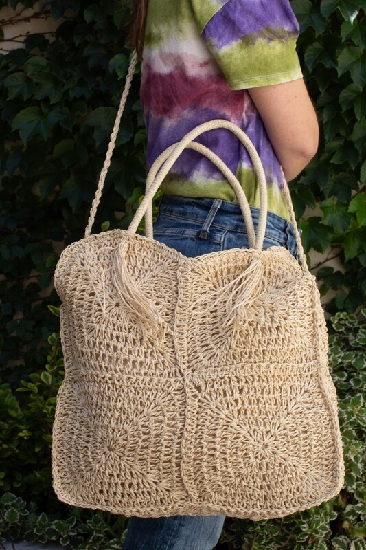 Bolso de raffia Granny