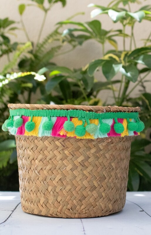 Maceta de rattán México