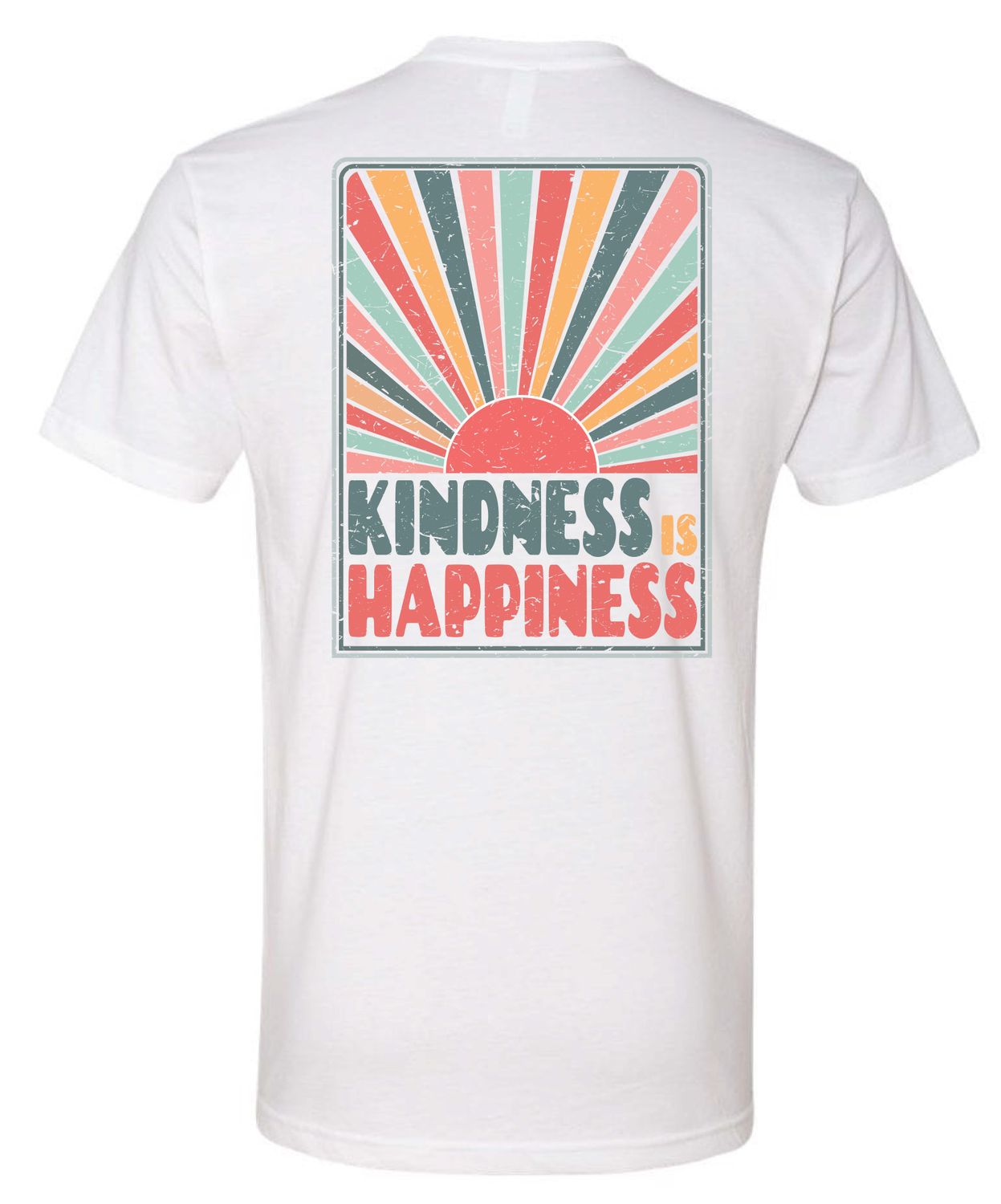 Kindness is Happiness -  White T-shirt **Exclusive Pre Order
