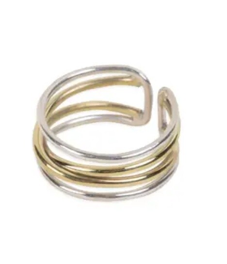 Crossed Paths Ring - Bombcasing &amp; Sterling