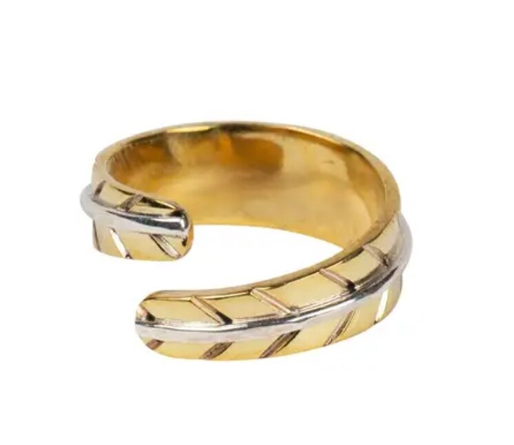 Leaf Ring - Bombshell &amp; Silver