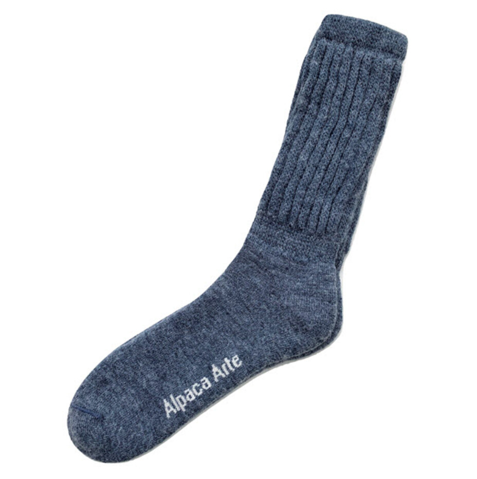Alpaca Socks Solid Denim