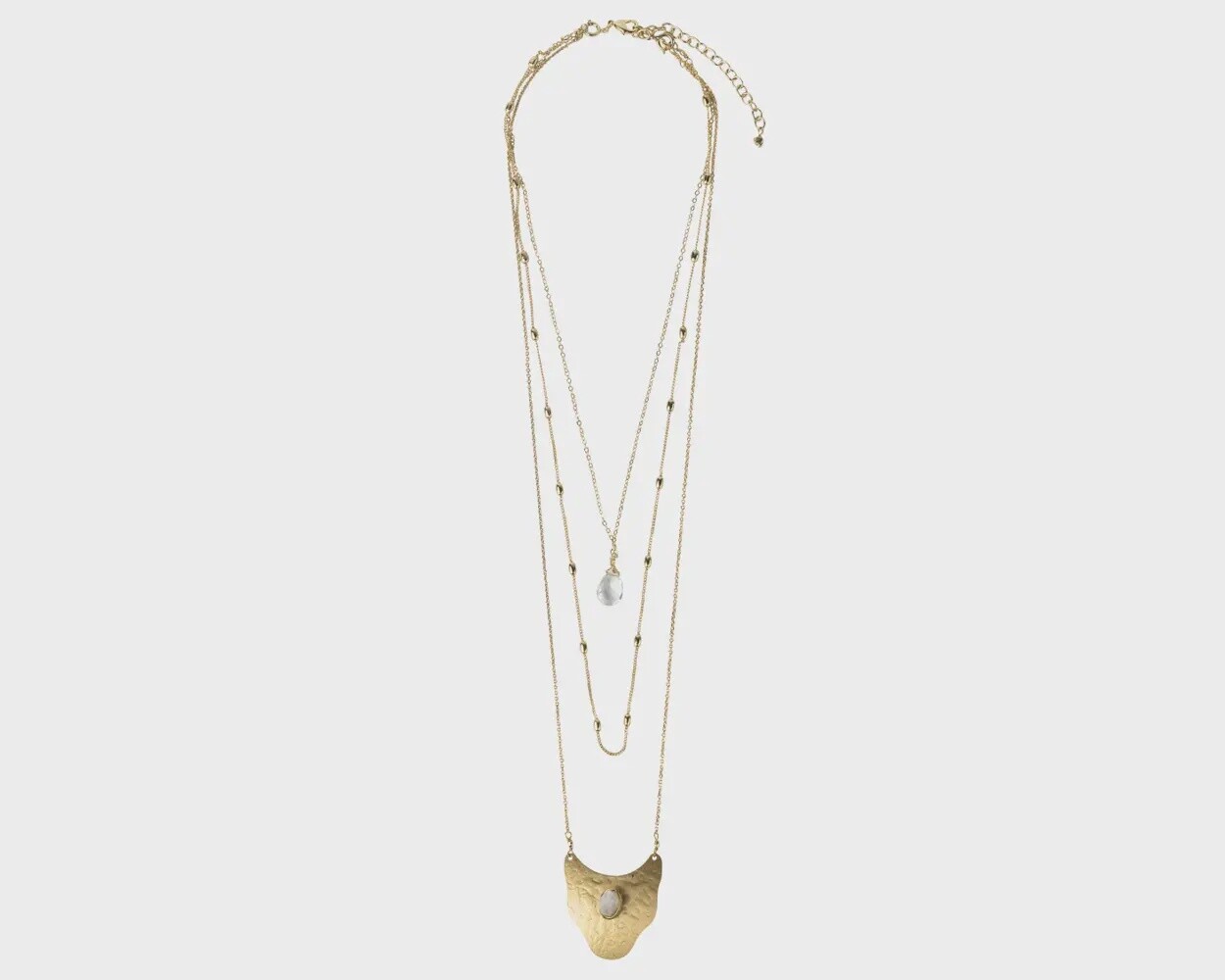 Moonstone Quartz Convertible Necklace